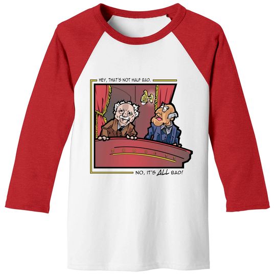Statler and Waldorf: The Hecklers - Muppets - Baseball Tees