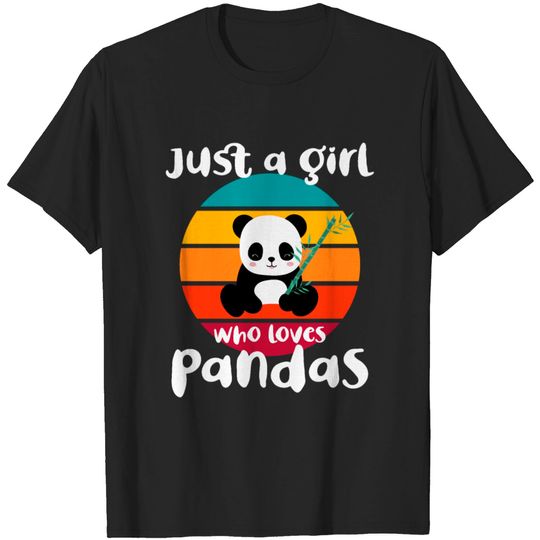 Discover panda pandasGirl who Loves Pandas Pet Animals T-shirt