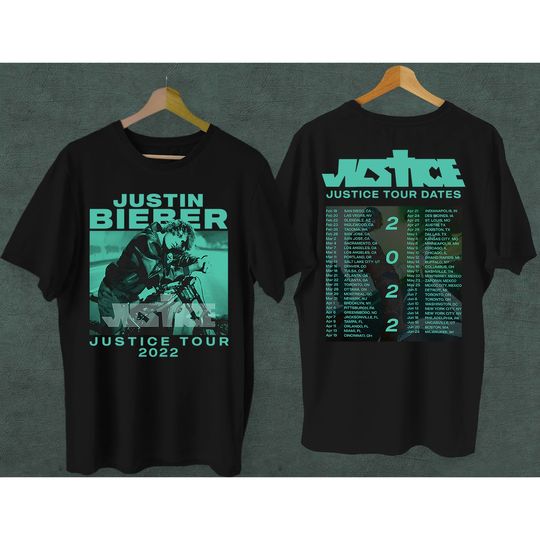 Justin Bieber Justice World Tour 2022 Beliebers T-Shirt