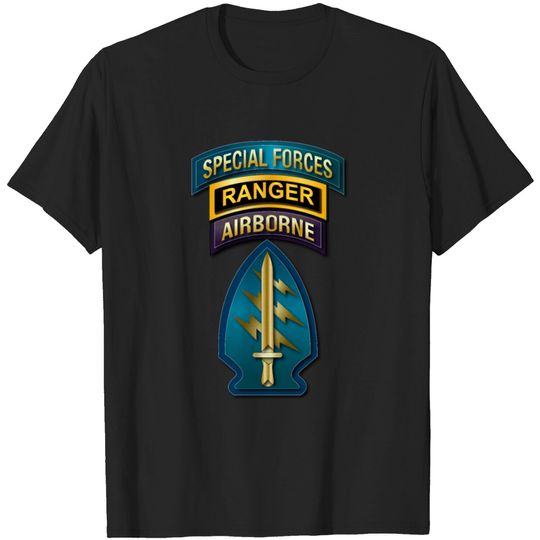 SOF Special Forces Ranger SSI V1 T-shirt