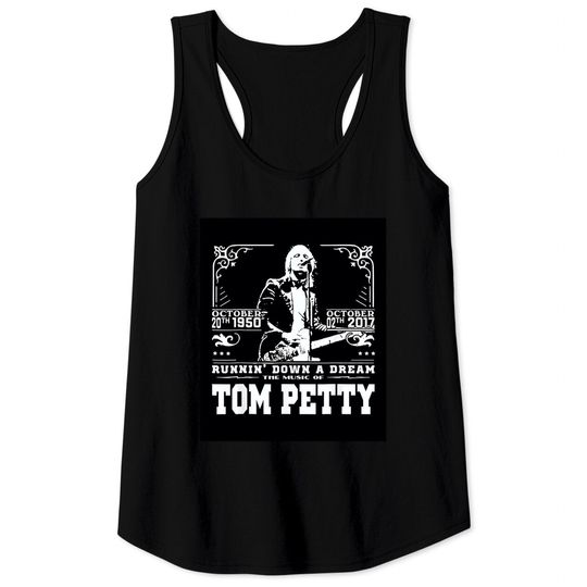 Vintage Tom Petty Country Music Arts Classic Tank Tops