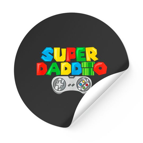 Super Daddio Stickers, Super Dad Sticker, Daddio Stickers