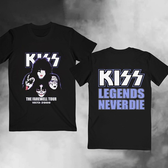 Vintage Kiss Farewell Tour T-Shirt 1973-2000, Vtg Kiss T-Shirt, Kiss Band T-Shirt, Kiss Farewell Tour 1973-2000 T-Shirt, Rock Tee