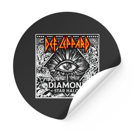 Def Leppard Diamond Star Halos Best Stickers, Def Leppard Diamond Star Sticker