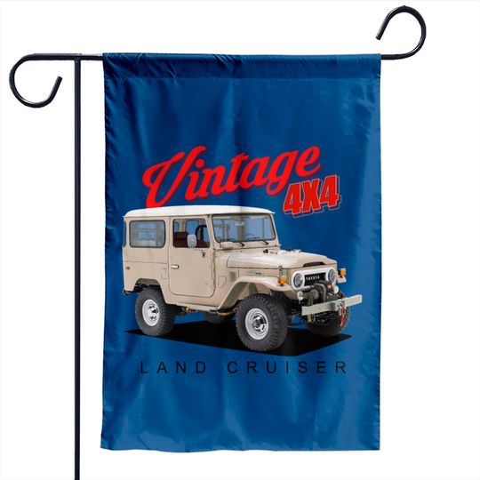 Vintage Land Cruiser Garden Flags