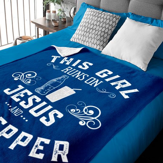 Just a Girl Who Loves Dr. Pepper - Dr Pepper - Baby Blankets