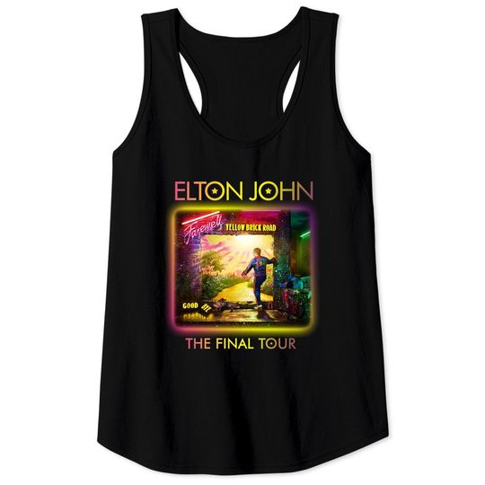 Elton John Farewell Tour 2022 Tank Tops, The Final Tour 2022 Tank Tops, Elton John Tour Tank Tops