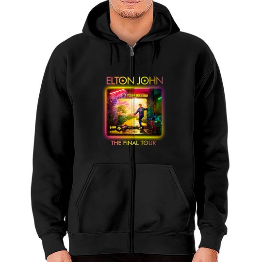 Elton John Farewell Tour 2022 Zip Hoodies, The Final Tour 2022 Zip Hoodies, Elton John Tour Zip Hoodies