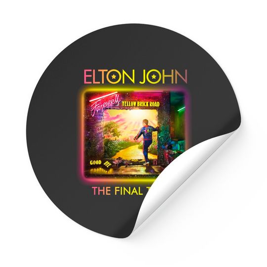 Elton John Farewell Tour 2022 Stickers, The Final Tour 2022 Stickers, Elton John Tour Stickers