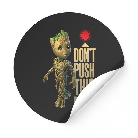 GROOT BUTTON GUARDIANS of  The Galaxy 2 Groot Button Stickers/Groot
