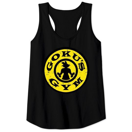 Gawx Tee Work Out Training Goku's Gym Dragonball Z Men's Unisex Black Tank Tops