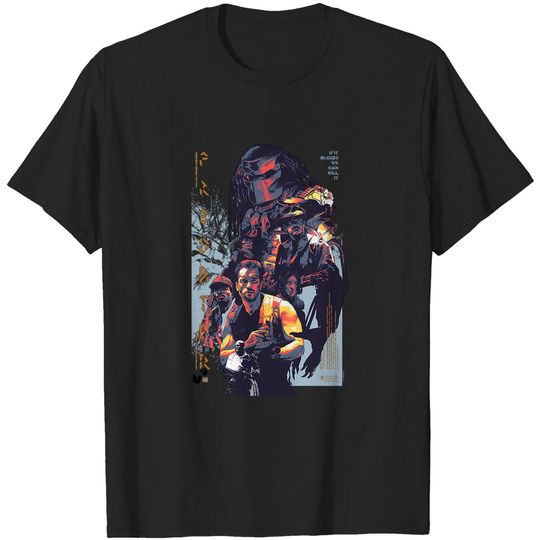 T-Shirt Predator Arnold Schwarzenegger Alien  Cult Movie Retro Vintage Terminator Conan Barbarian