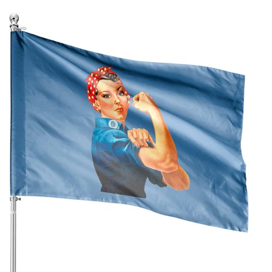 ROSIE THE RIVETER by Bruce Ashman Baker - Rosie The Riveter - House Flags