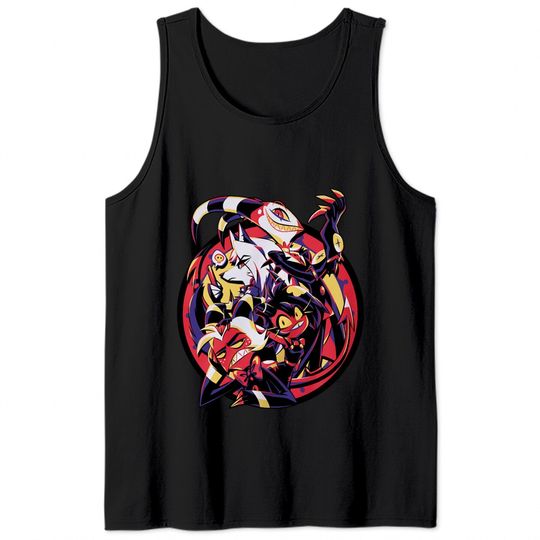 Hazbin Hotel Merch Helluva Boss Group Tank Tops