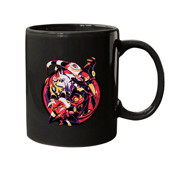 Hazbin Hotel Merch Helluva Boss Group Mugs