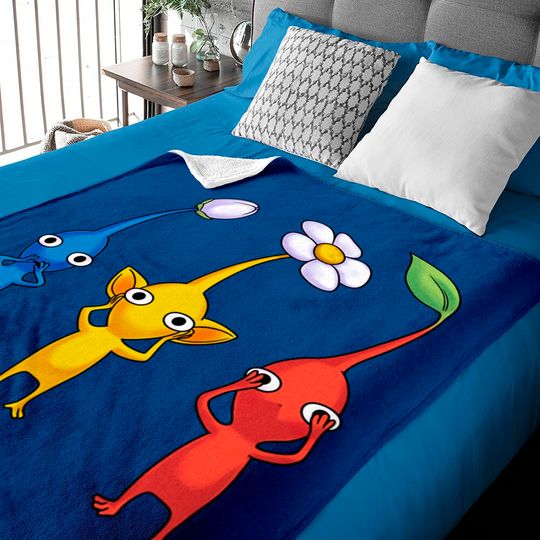 Three wise pikmin - Gamer - Baby Blankets