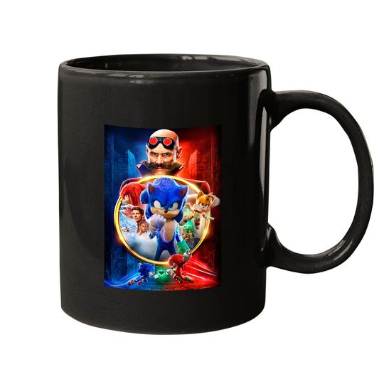 Sonic 2 Mugs, Sonic & Friends Mug, Sonic Mugs, Sonic the Hedgehog Mug, Knuckles Mug, Sonic Movie Mug, Sonic Adventures Mug