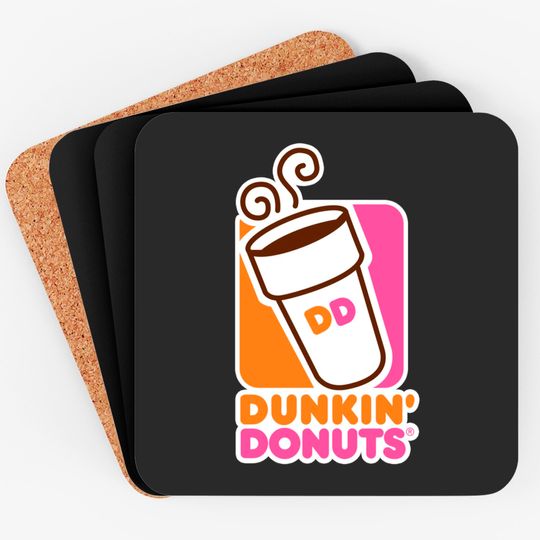 Dunkin Donuts Coasters, Unisex Coasters, Dunkin Donuts Coaster