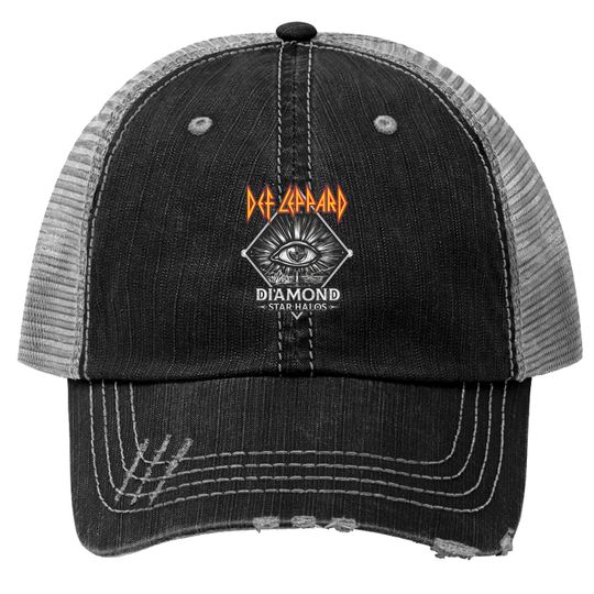 Diamond Star Halos Album Trucker Hat, Def Leppard Trucker Hats, Def Leppard New Album