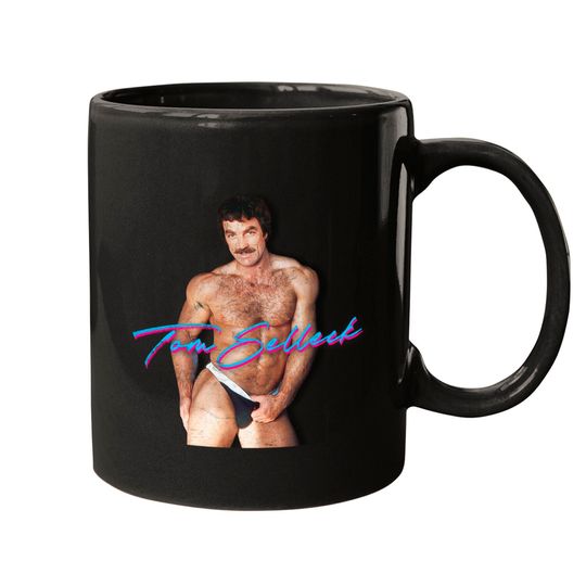 Sexy Tom Selleck / 80s Retro Design - Tom Selleck - Mugs