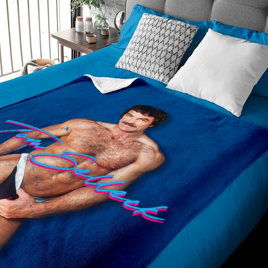 Sexy Tom Selleck / 80s Retro Design - Tom Selleck - Baby Blankets