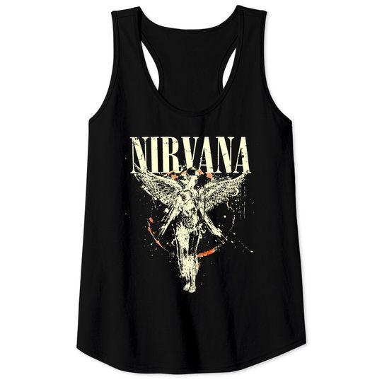 New Nirvana In Utero Album 1993 Grunge Black Vintage Tank Tops