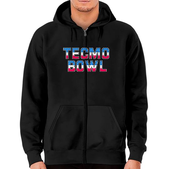 Tecmo Bowl - Nintendo - Zip Hoodies