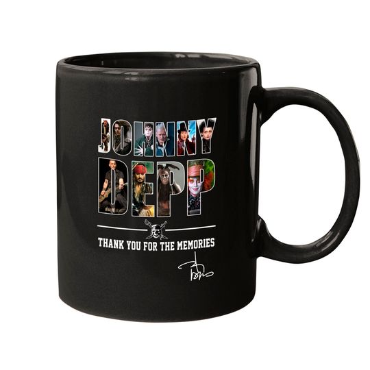 38 Years 1984- 2022 Johnny Depp Signatures Mugs