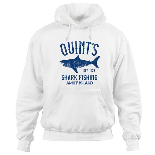 Quint's Shark Fishing - Amity Island - Quints Shark Fishing - Hoodies