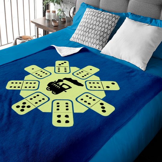 Discover Mexican Train Choo Choo Mexican Dominoes Baby Blankets