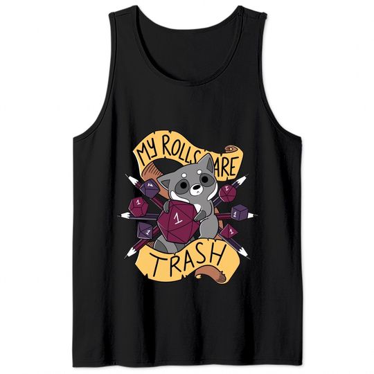 RPG Raccoon - Dungeons And Dragons - Tank Tops
