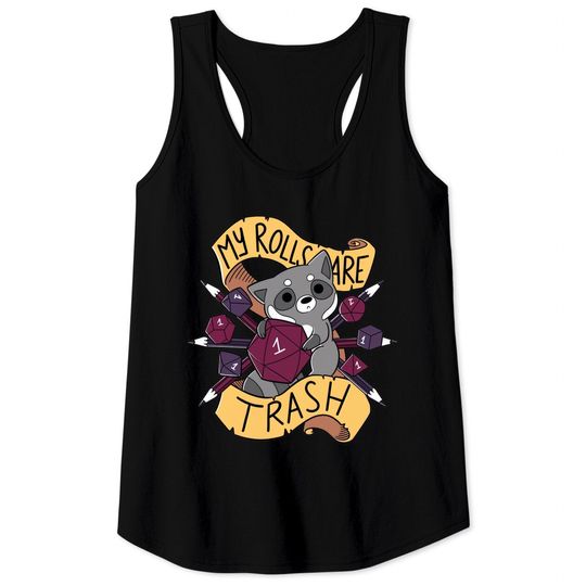 RPG Raccoon - Dungeons And Dragons - Tank Tops