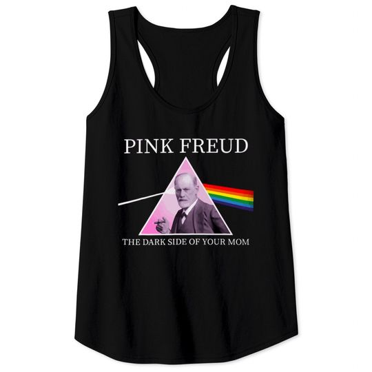 Psychology Freud Pink Dark Side Of The Mom Freudia Tank Tops