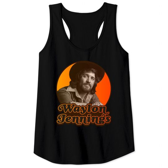 Retro Waylon Jennings - Waylon Jennings - Tank Tops