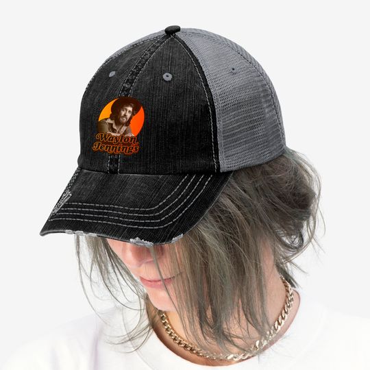 Retro Waylon Jennings - Waylon Jennings - Trucker Hats