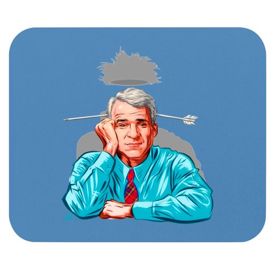 Steve Martin - An illustration by Paul Cemmick - Steve Martin - Mouse Pads