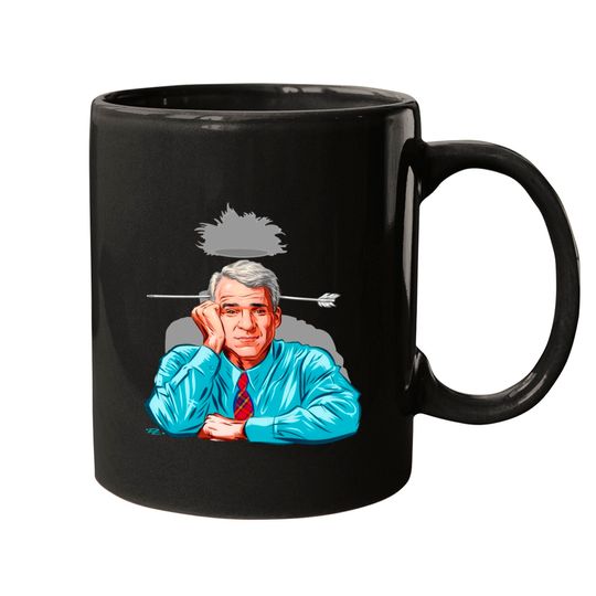 Steve Martin - An illustration by Paul Cemmick - Steve Martin - Mugs