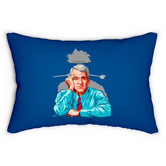 Steve Martin - An illustration by Paul Cemmick - Steve Martin - Lumbar Pillows