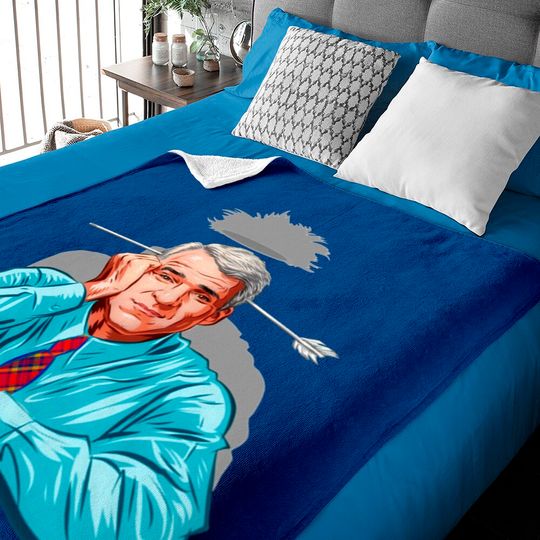 Steve Martin - An illustration by Paul Cemmick - Steve Martin - Baby Blankets