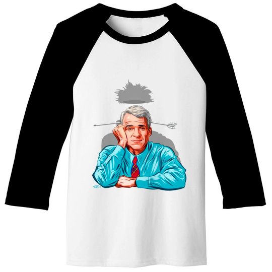 Steve Martin - An illustration by Paul Cemmick - Steve Martin - Baseball Tees