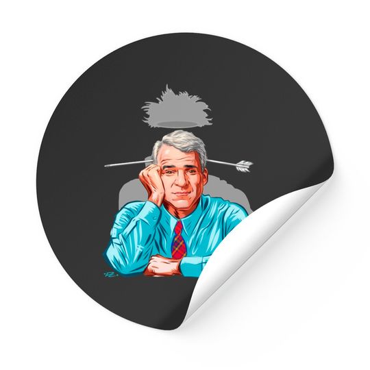 Steve Martin - An illustration by Paul Cemmick - Steve Martin - Stickers