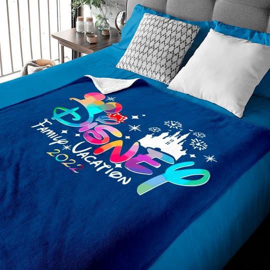 Discover Custom Disney Family Vacation 2022 Disney Magical Baby Blankets