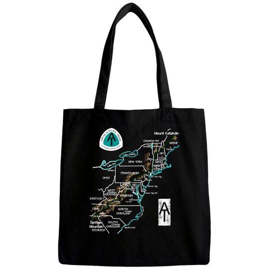 Appalachian Trail Hiking Map Bags