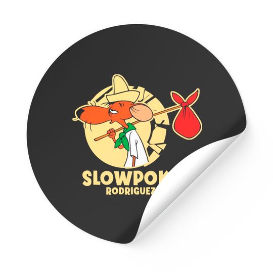 Slowpoke Rodriguez - slow - Mouse Cartoon - Stickers
