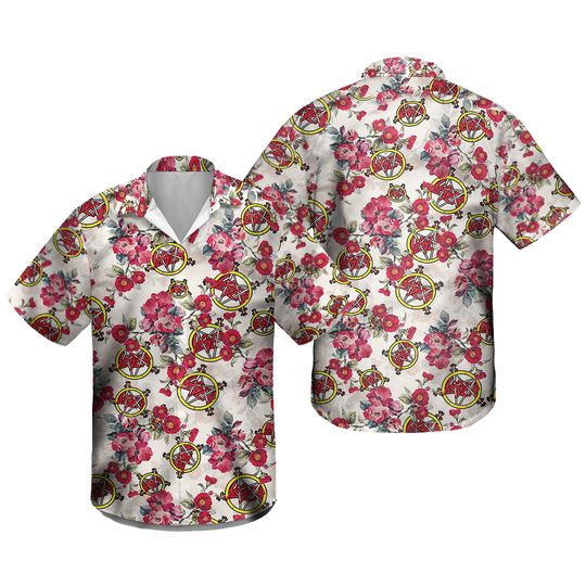 Discover Slayer Band Hawaiian Shirts, Slayer Button Up Shirts