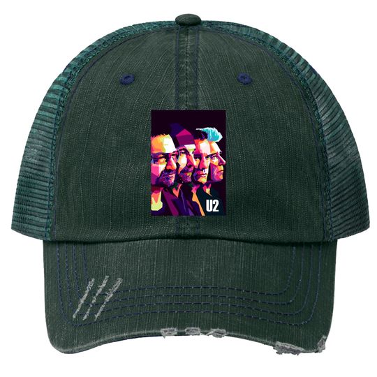 Bono and Friend U2 - U2 Fan Art - Trucker Hats