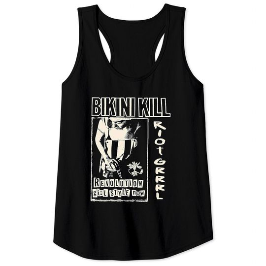 Bikini Kill band vintage art Tank Tops