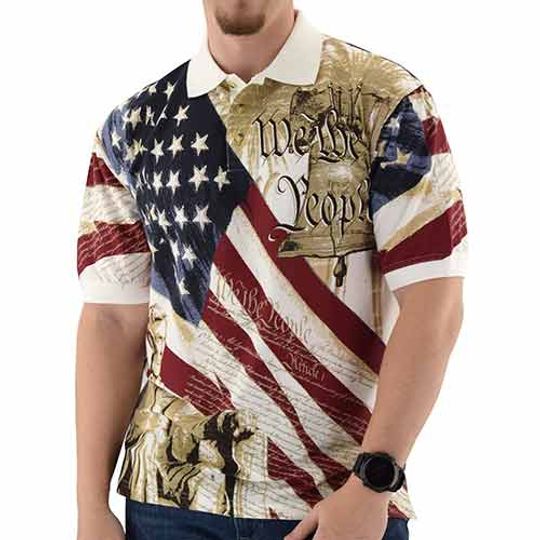We the People Patriotic Polo Shirt