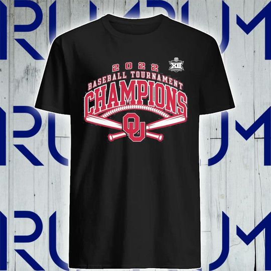 Oklahoma Sooners 2022 Big 12 Baseball Conference Tournament Champions T-Shirt