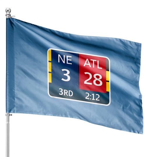 Discover NE 3 ATL 28 NE 34 ATL 28 Final House Flags 2 Sides to 1 Game